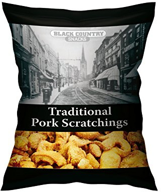 Traditional Black Country Pork Scratchings 20 x 80g Hanging Bag