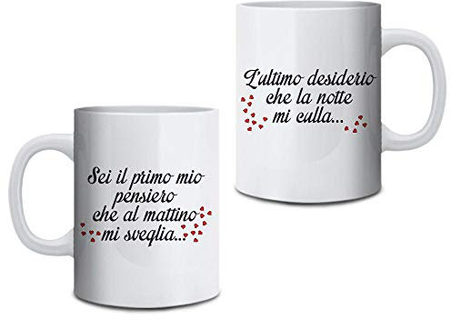 Coppia Di Tazze Love You And Me Primo Pensiero