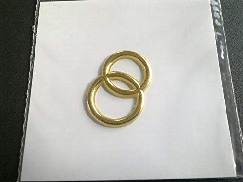 Efco Hochzeit Ringe Wachs Dekoration Gold Brilliant, 30 mm