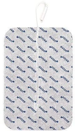 axion große Elektroden-Pads 18x11 cm 2Stk. für EMS-Training & TENS-Schmerztherapie | Wiederverwendbare Klebe-Elektroden, sehr Gute Haft - & Leitfähigkeit | zertifiziertes Medizinprodukt