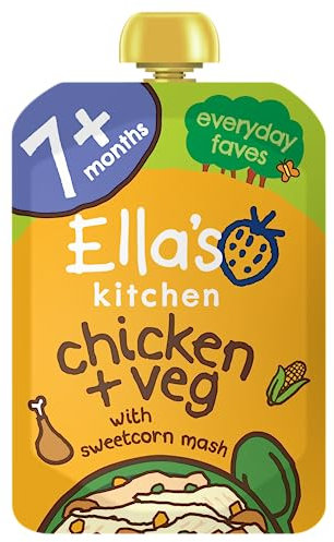 Ella's Kitchen Organic Chicken and Veg Baby Pouch 7+ Months, 130g