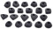Ocun FOOTHOLDS Set 1 Bolt-on, Black