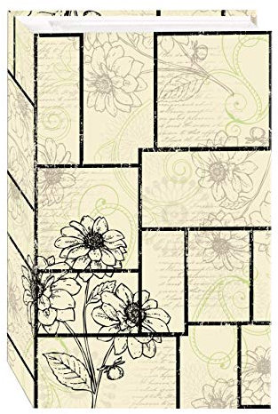 Pioneer STC-504/NB Fotoalbum mit 3 Ringen, 504 Hüllen, für 10 x 15 cm, Marineblau Modern Floral Panes