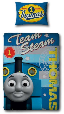Thomas Character World Kinder-Bettwäsche für Einzelbett kleine Lokomotive