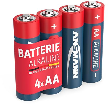 ANSMANN Red Alkaline Batterie Mignon AA LR6 Longlife Alkalibatterie (4er Pack)