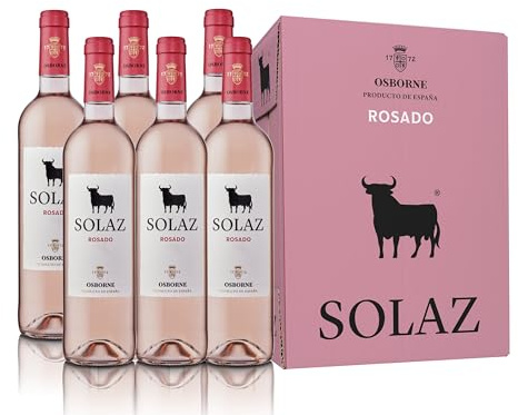 Vino Rosado Solaz Tempranillo & Shiraz V.T. Castilla - Pack de 6 Botellas