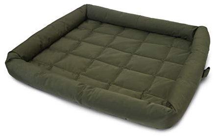 Rosewood Water-Resistant Crate Dog Mattress – Extra Large, 108x100cm – Khaki Green Pet Bed Cushion for Dogs – Comfortable and Washable – Non-Slip Base & Waterproof Material for Dog Crates