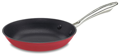 CUISINART CIL22-26R CastLite Non-Stick Cast Iron Fry Pan, 10-Inch Red
