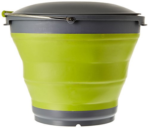 Outwell Collaps Bucket with Lid - Green, 7.5 L