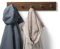 WOODS Hakenleiste Garderobe Holz massiv I Garderobenleiste I moderne Wandgarderobe aus Holz handgefertigt in Bayern I Handtuchhalter I Garderobenpaneel (55cm (5 Haken), Nussbaum, Edelstahl Haken)