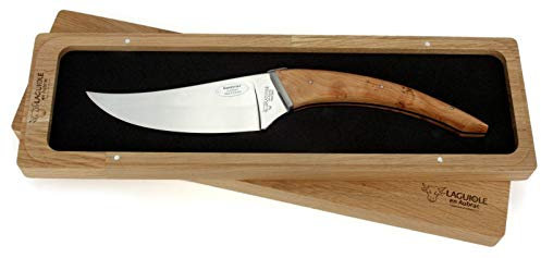 Laguiole en Aubrac - Le Buron - Design Käsemesser aus Frankreich - Griffschalen Wacholder