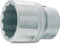 Hazet 1000AZ-1.7/8 Douille carré creux 20 mm/profil à 12 pans extérieurs Taille 1.7/8 longueur 73 mm