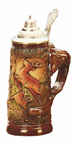 KING Bierkrug Fuchshenkel Jagdseidel Seidel 0,4 Liter Bierseidel