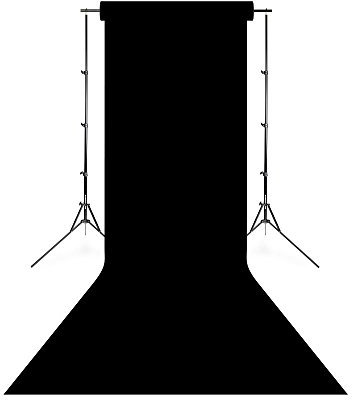 Falcon Eyes Hintergrund Vinyl Schwarz 1,38 x 6,09 m