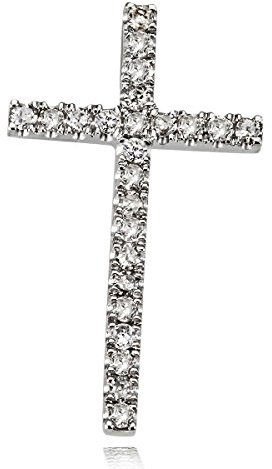Goldmaid Damen-Anhänger Kreuz 585 Weißgold 24 Diamanten H 0,16 ct. Schmuck