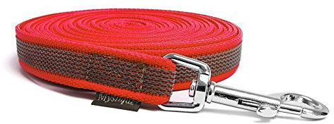Mystique® Gummierte Schleppleine 20mm rot 5m mit HS