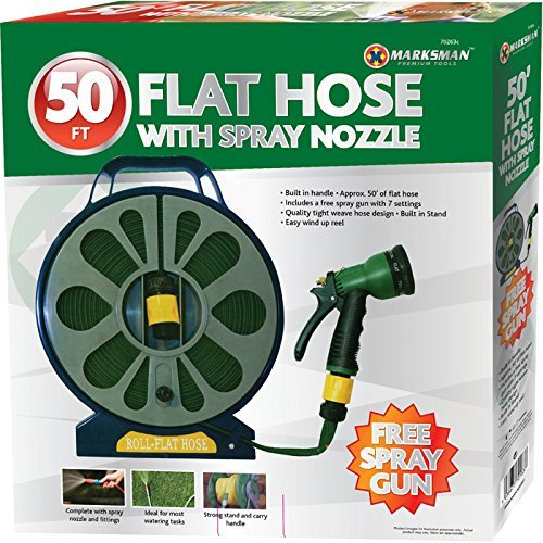 FLAT HOSE WITH SPRAY NOZZLE