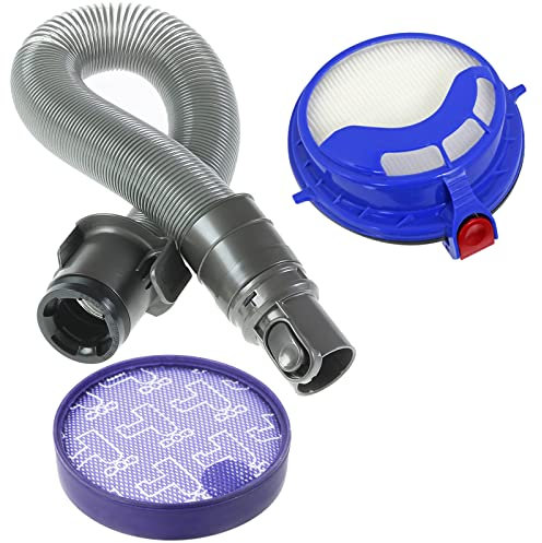 SPARES2GO Hose + Pre & Post Motor HEPA Filter Kit Compatible with Dyson DC25 DC25i Vacuum Cleaner
