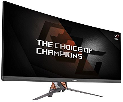 ASUS ROG Swift PG348Q - Monitor Gaming Curvo de 34 (resolución UWQHD 3440x1440, 120 Hz, WLED, IPS, 21:9, Brillo 300 CD/m2, Contraste 1.000:1, Respuesta 5 ms GTG, G-Sync, 2 Altavoces estéreo 2W RMS)