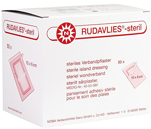 NOBAMED Paul Danz AG rudavlies-steril verbandpflaster 6x10 cm, 50 stück