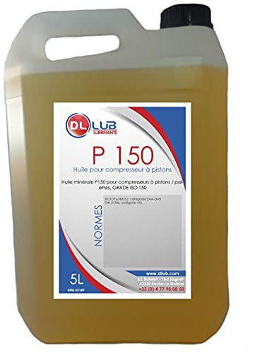 DLLUB - Huile COMPRESSEUR MINÉRALE P 150-5 litres