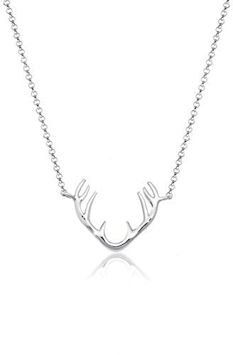 Elli Halskette Damen Rentier Geweih Anhänger in 925 Sterling Silber