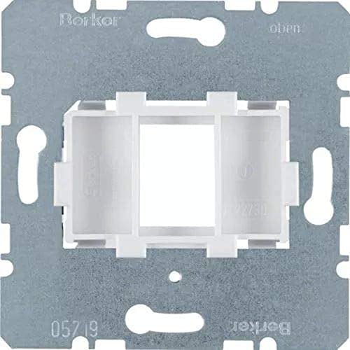 Soporte 1 toma modular jack blanco