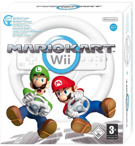 Nintendo Wii - Mario Kart + Wheel (Volante) [Bundle]