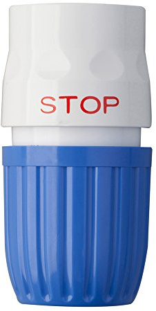 Takagi Wasserstopp-Schlauchstück 19 mm, Gartenbewässerungszubehör, Blau/Weiß, 3/4 Zoll, 3.6 x 3.7 x 6.7 cm