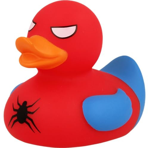 LILALU Share Happiness – Badeente für Kinder und Erwachsene – Quietscheente – Spidy Ente