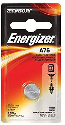 [ Strip of 12 ] Energizer A76/LR44 (A76BP), SR44, L1154, 1.5v Alkaline Batteries