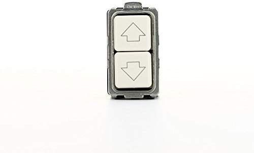 Bticino S5055/1F Serie Magic Pulsante Doppio con Frecce, 10A, Avorio [versione per il professionista]