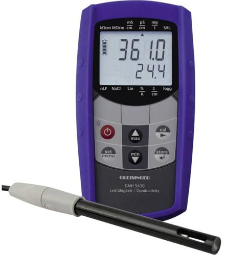 GREISINGER GMH 5430 – 400 Instrument zur Messung der Leitfähigkeit GMH 5430 + LF400 kalibriert nach Standard von Fabbri
