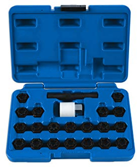 Laser 6232 Locking Wheel Nut Key Set 22pc - for VAG