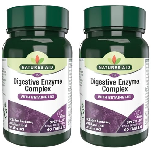 (2 Pack) - Natures Aid - Digestive Enzyme Complex | 60's | 2 Pack Bundle