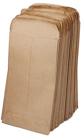 Hotportgift 100pcs Pochette Sac en Kraft Papier Vintage pour Semences