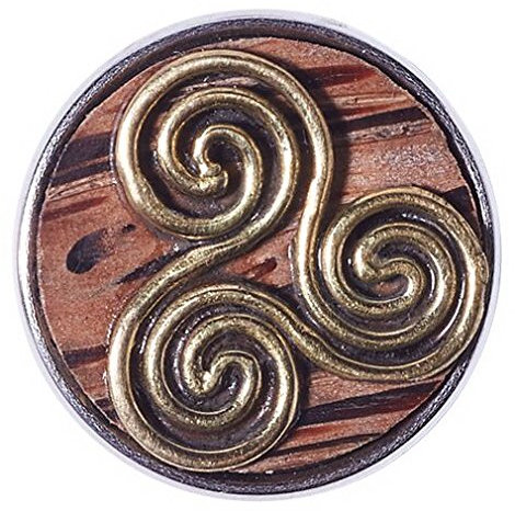 Noosa Chunk TRISKELION Holz und Messing