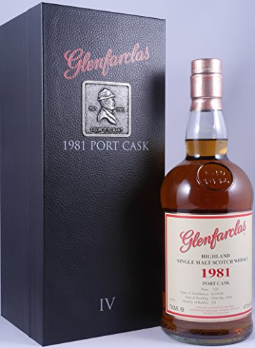Glenfarclas 1981 35 Years 4. Edition Port Cask Highland Single Malt Scotch Whisky Cask Strength 47,9% aus der limited Six Generations Serie - eine von 521 Flaschen