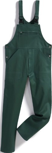 BP Workwear Basic 1413-060-74 Latzhose - Verstellbarer Bund - Kunststoff-Clip-Verschlüsse - Reine Baumwolle - Stämmige Passform - Größe: 29 - Farbe: mittelgrün