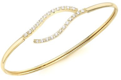 Carissima Gold Damen-Armreifen 375 Zirkonia Weiß - 1.35.1016