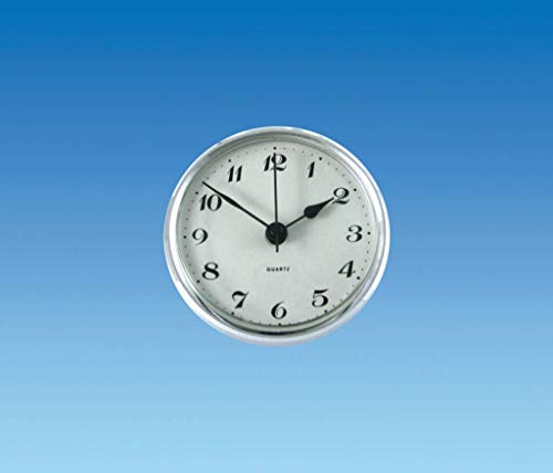 Caravan / Motorhome Quartz Caravan Clock 72mm round Chrome Bezel