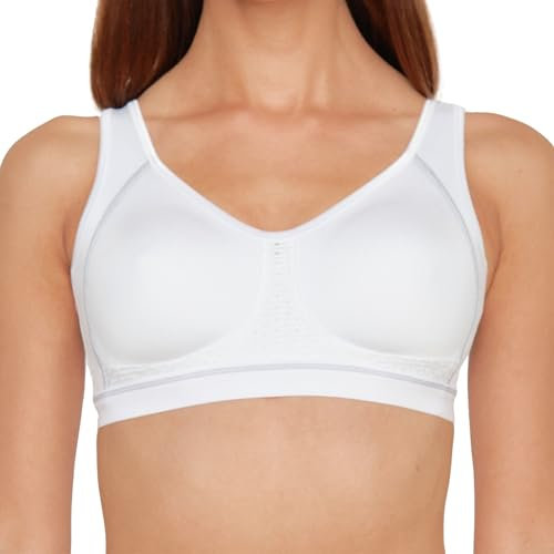 Susa Damen Bügel 7316 Sport-BH, Blickdicht, Weiß (Weiß 003), 85 A