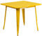 Flash Furniture Felix Tisch für drinnen und draußen, 80 cm, quadratisch, Orange