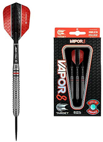 Target Darts Vapor 8 Titanium Nitrid 80% Tungsten Steel Tip Darts-Set