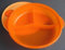 Tupperware Crystalwave Auflaufform mit Unterteilung, Orange