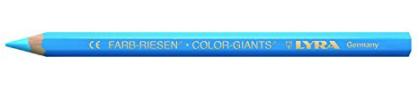 Lyra FARB-RIESEN – 12 Buntstifte mit Etui aus Pappe hellblau