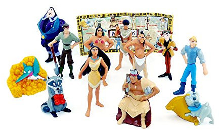 Kinder Überraschung 12 Pocahontas Figuren in groß mit Beipackzettel