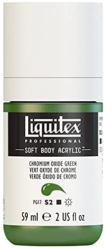 Liquitex 1959166 Soft Body - Pintura acrílica (59 ml), color verde óxido de cromo