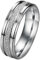 JewelryWe Schmuck 6mm Breite Edelstahl Herren-Ring Partnerringe Sandgestrahlt Hochzeit Band Farbe Silber Größe 76