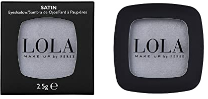 LOLA Mono Makeup Eyeshadow with Natural Ingredients and High Coverage Satin Eye Shadow for Women Vegan and Cruelty-Free Eye Makeup Cosmetic Palette for All Skin Types, Pale Grey Satin (015)